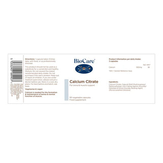 BioCare Calcium Citrate 90 Capsules