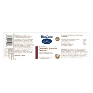 BioCare Microcell® Curcumin Turmeric Complex 60 Capsules