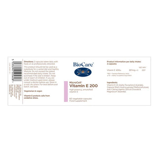 BioCare MicroCell® Vitamin E 200iu 60 Capsules