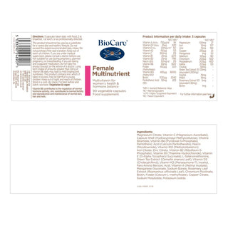 BioCare Female Multinutrient 90 Capsules