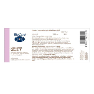BioCare Liposomal Vitamin C - 150ml Liquid