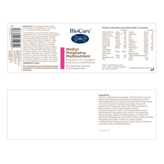 BioCare Methyl Pregnancy Multinutrient 60 Capsules