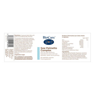 BioCare Saw Palmetto Complex 60 Capsules