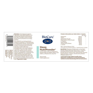 BioCare Sleep NutriPowder - 70g Powder