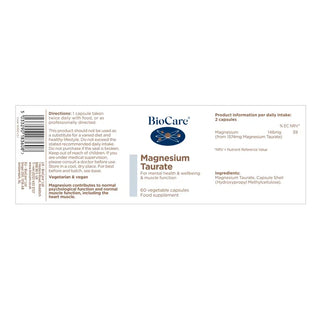 BioCare Magnesium Taurate 60 Capsules