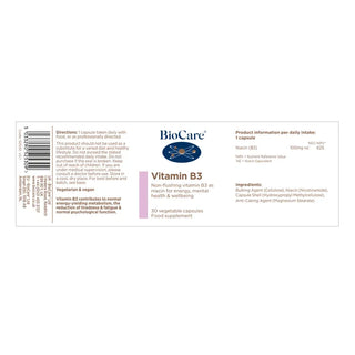 BioCare Vitamin B3 Veg 30 Capsules