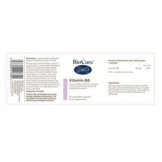 BioCare Vitamin B6 Veg 60 Capsules